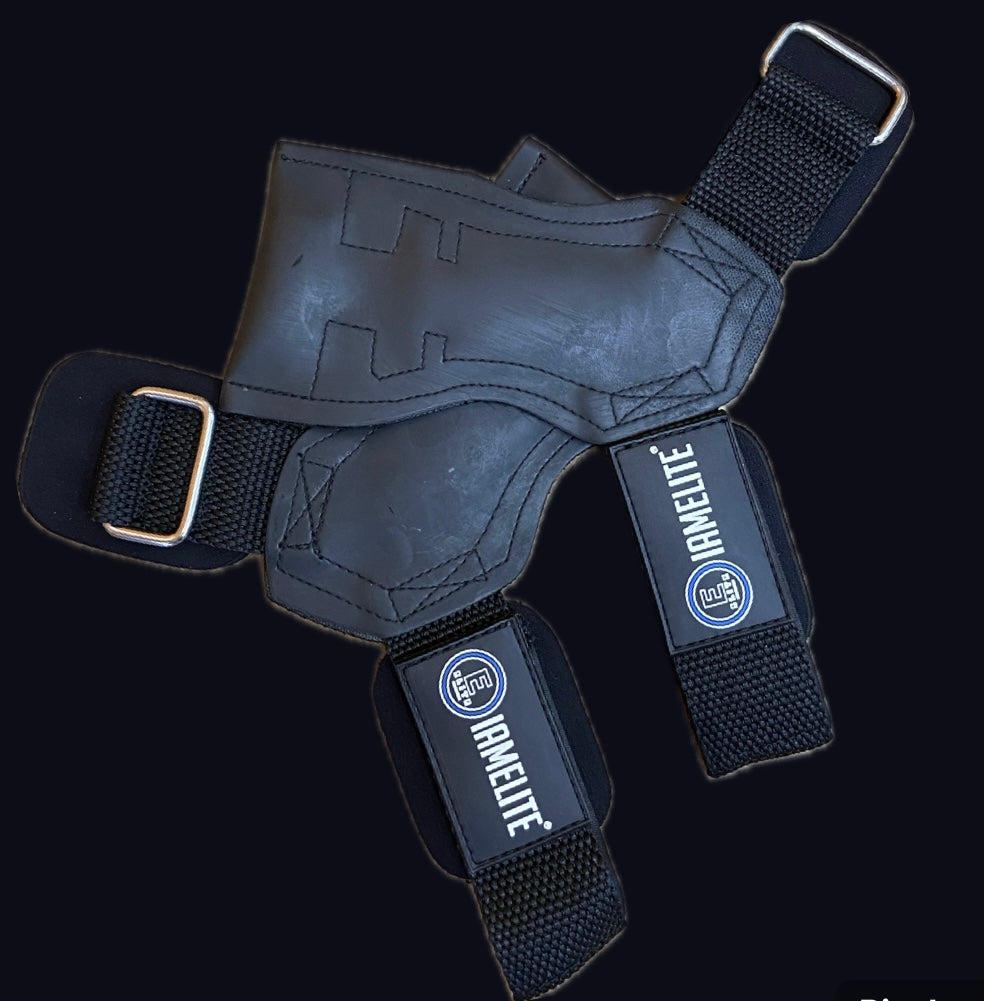IAMELITE® Neoprene Wrist Straps for Weightlifting with Wrist Wraps,Leather Weight Lifting Wrist Wraps Grip Assistance Deadlift Straps Workout.