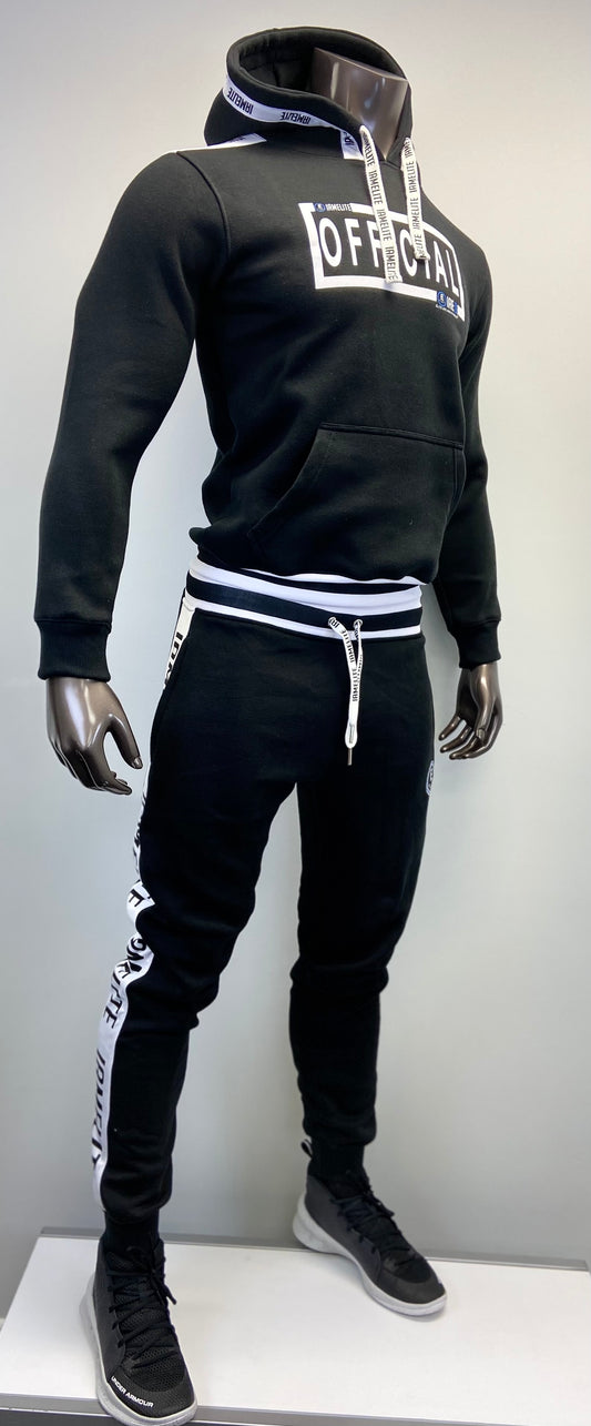 IAEGEAR™ OFFICIAL IAMELITE® Unisex Long Sleeve Hooded Black Sweatshirt