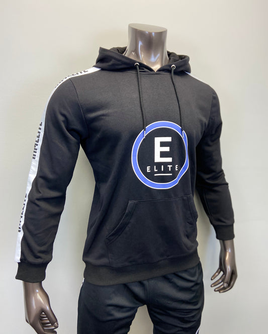 IAMELITE® Unisex Long Sleeve Hooded Sweatshirt Black