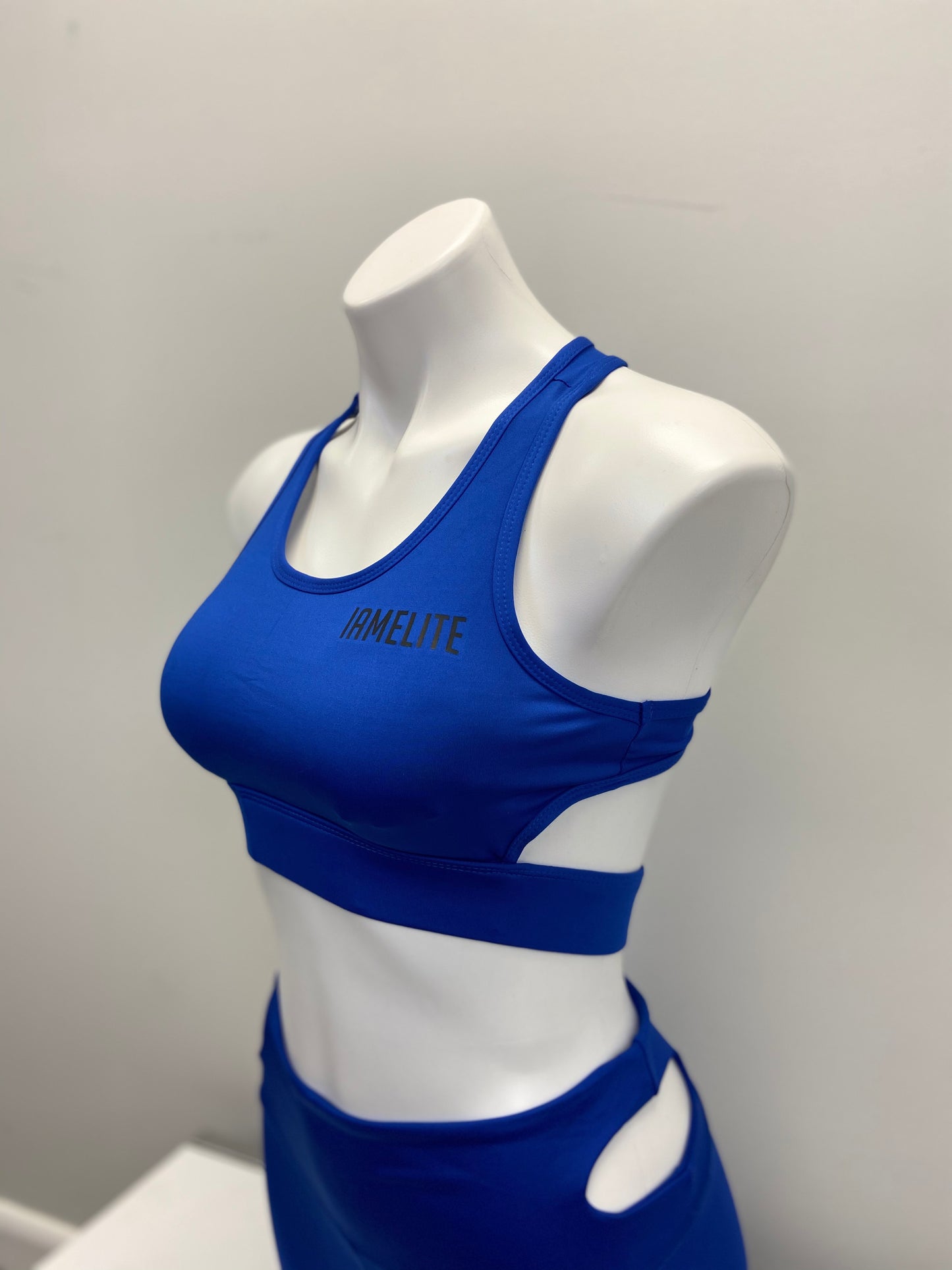 IAMELITE® BLUE MEDIUM IMPACT SPORTS BRA