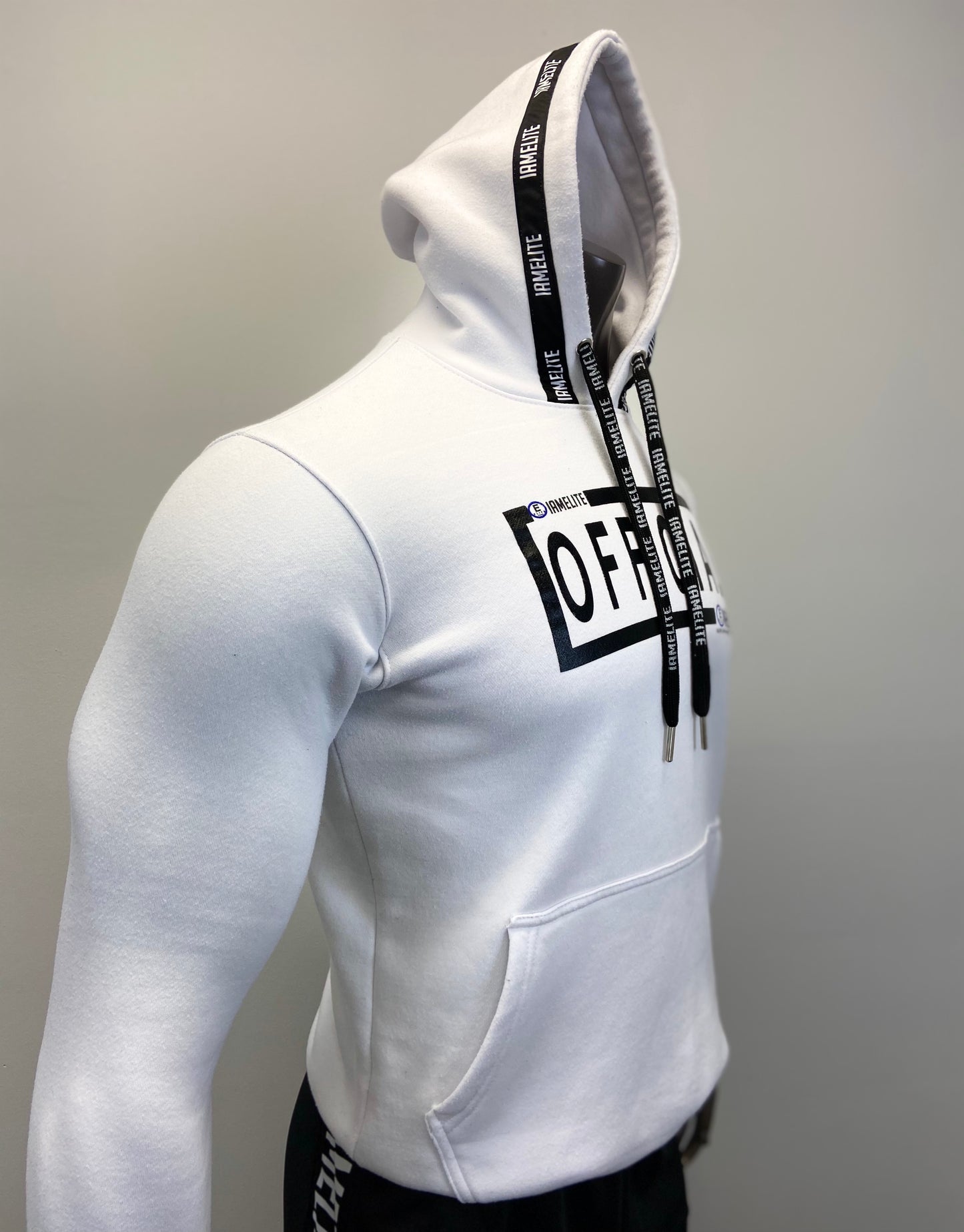IAEGEAR™ OFFICIAL Collection Unisex Long Sleeve Hooded White Sweatshirt