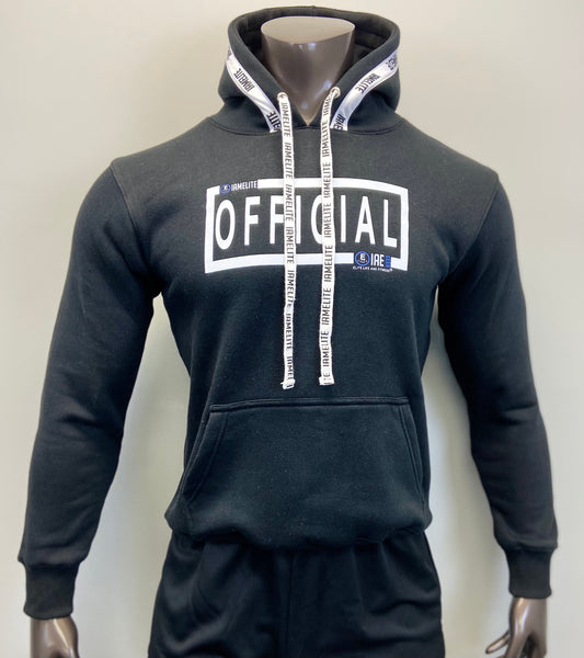 IAEGEAR™ OFFICIAL Collection Unisex Long Sleeve Hooded Black Sweatshirt