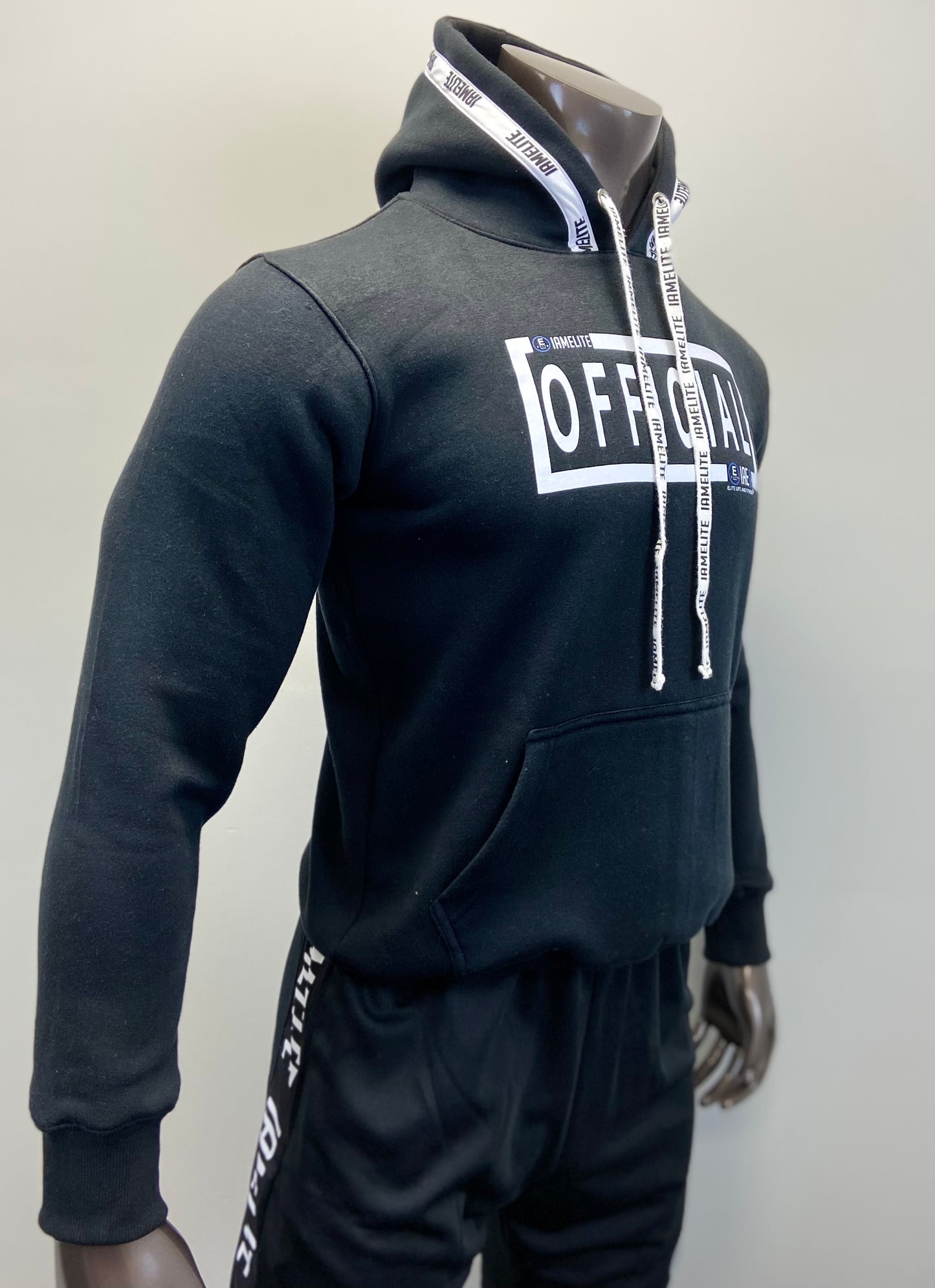 IAEGEAR™ OFFICIAL Collection Unisex Long Sleeve Hooded Black Sweatshirt
