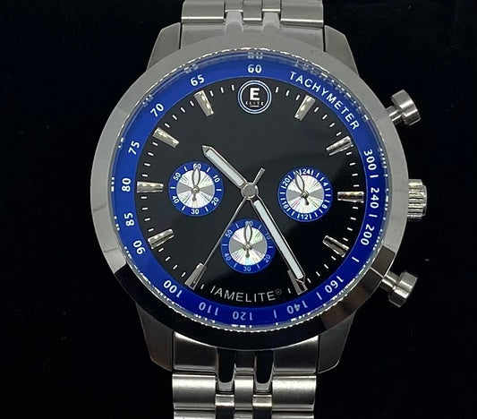 Limited Edition IAMELITE® 44mm Bay Blue Chronograph
