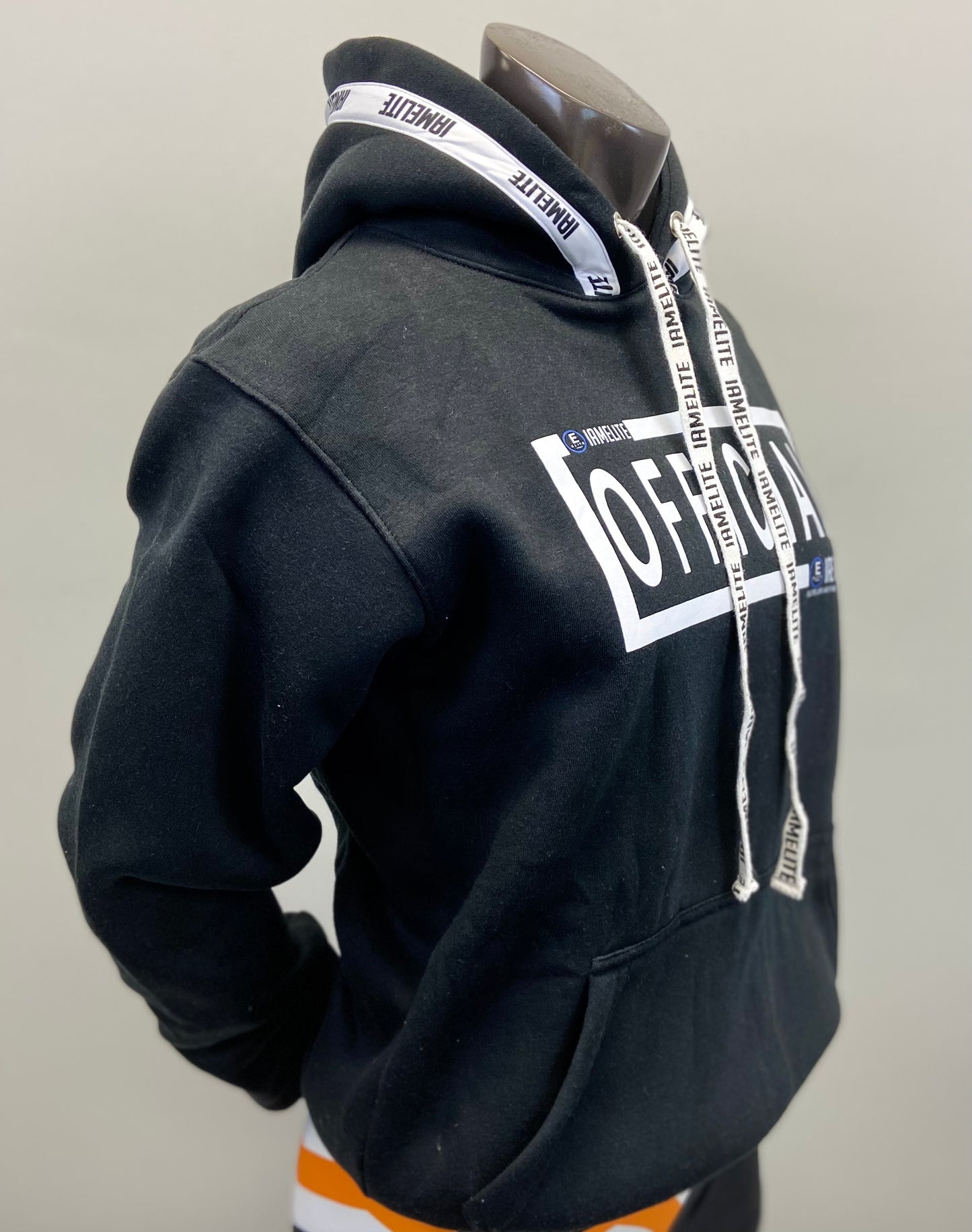 IAEGEAR™ OFFICIAL Collection Unisex Long Sleeve Hooded Black Sweatshirt