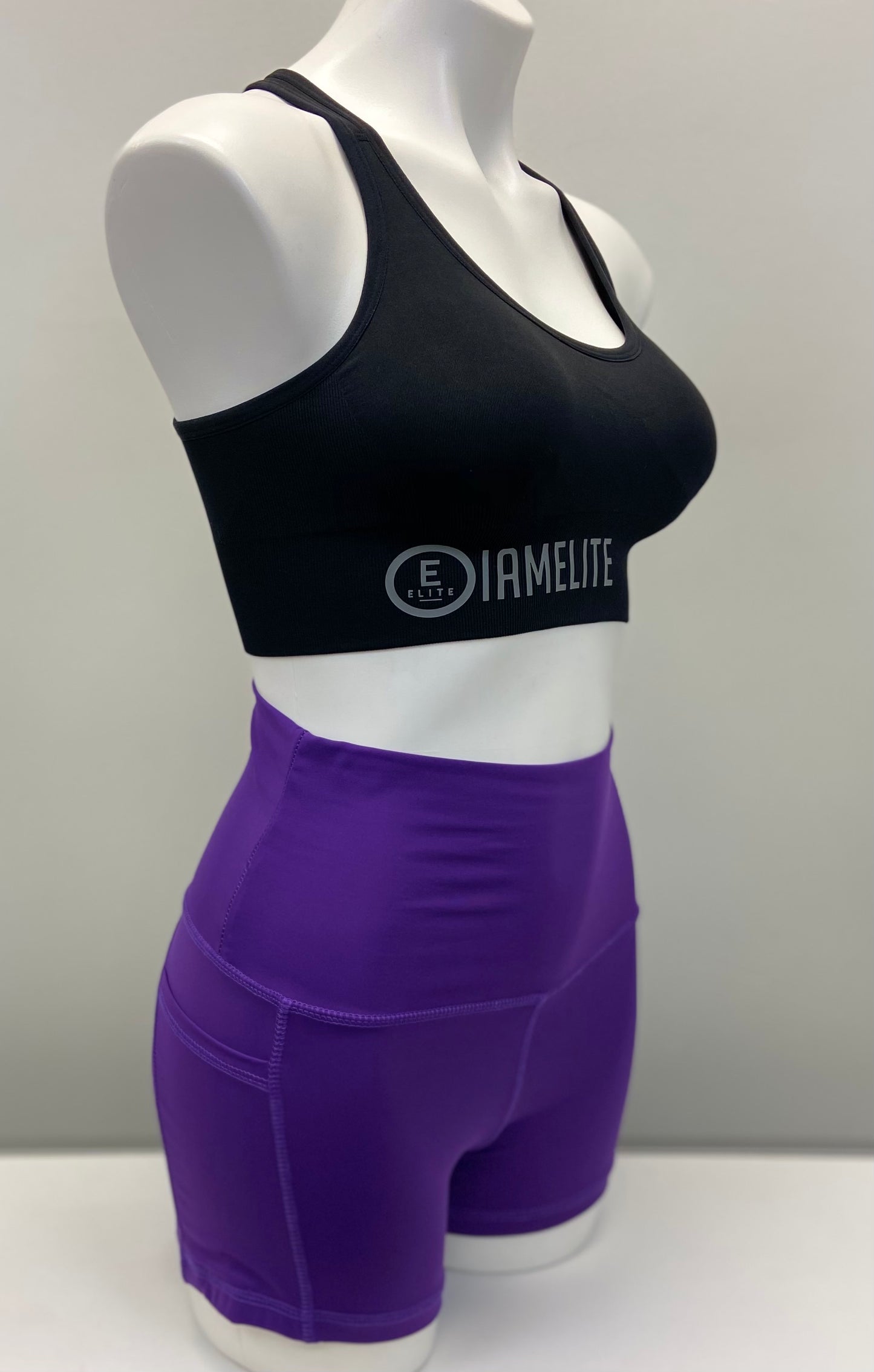 IAMELITE® Women's High Waist Ruched Sport Workout Yoga Shorts